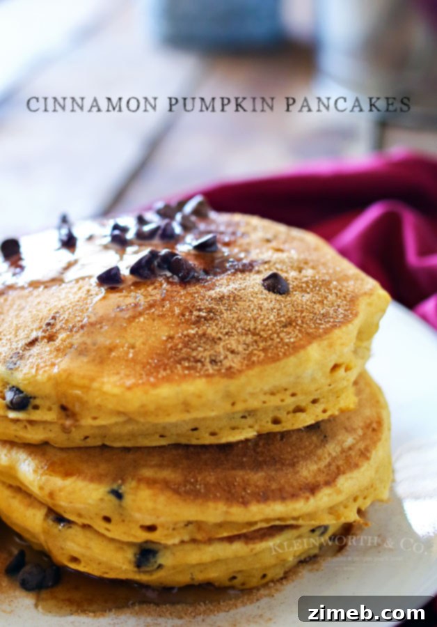 Close-up of Cinnamon Pumpkin Pancakes