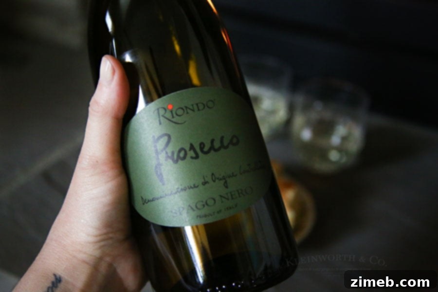 Melt Away Holiday Stress with Eggnog Fudge 4 Eggnog Fudge with a glass of Riondo Prosecco.