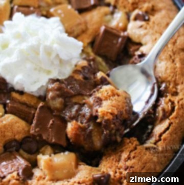 Salted Caramel Skillet Cookie