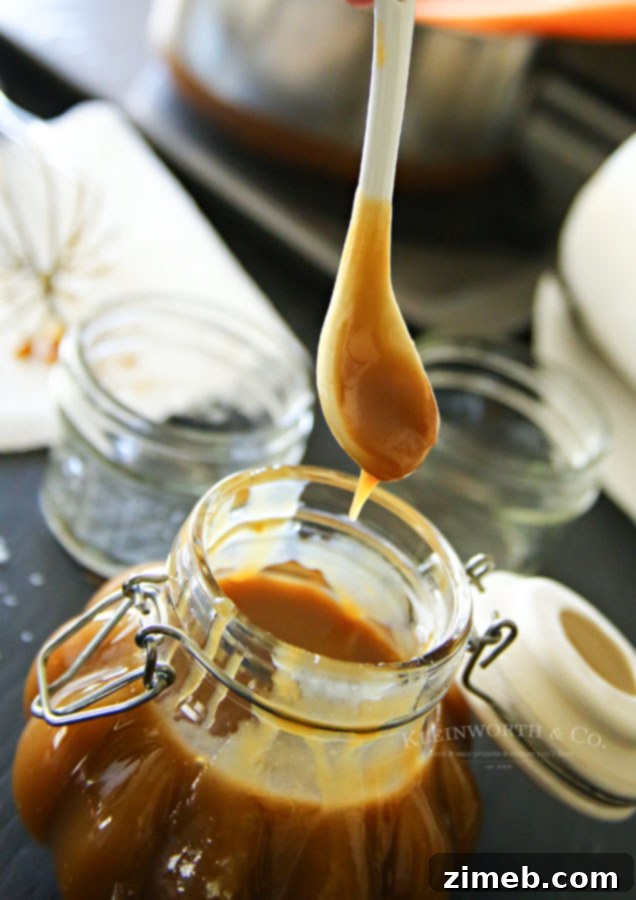 Easy Salted Caramel Sauce in a Jar