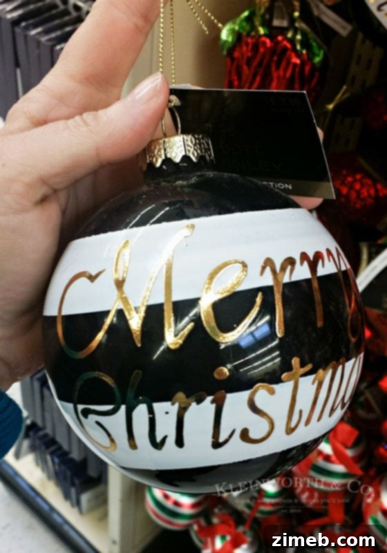 Black and White Striped Ornament: The Key to My Christmas Decor Theme