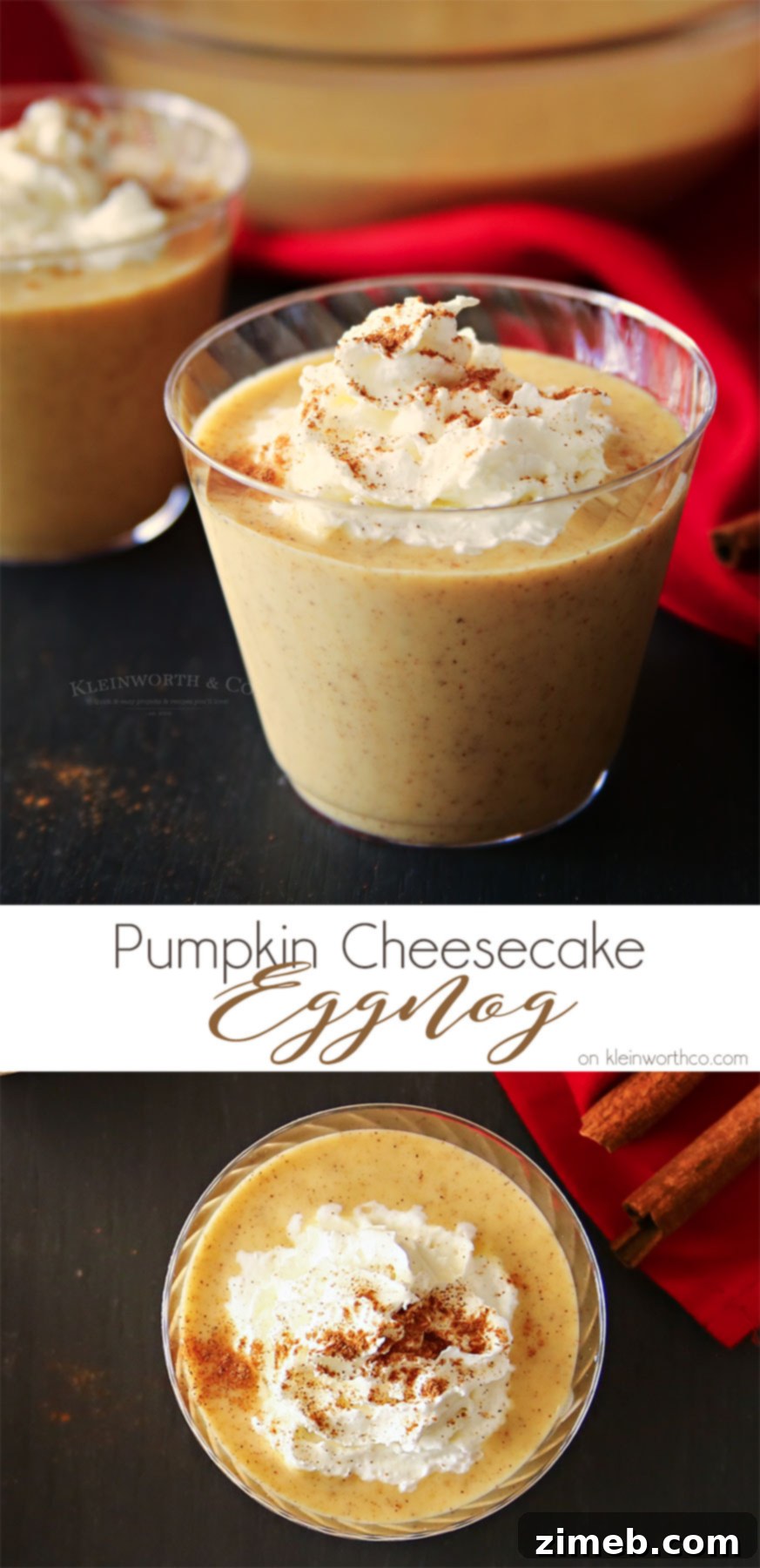 Pumpkin Cheesecake Eggnog 2 Pumpkin Cheesecake Eggnog