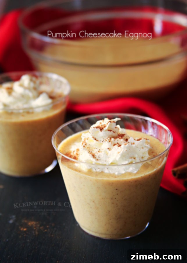 Pumpkin Cheesecake Eggnog 8 Pumpkin Cheesecake Eggnog