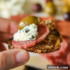 Blue Cheese Salami Appetizer recipe card image