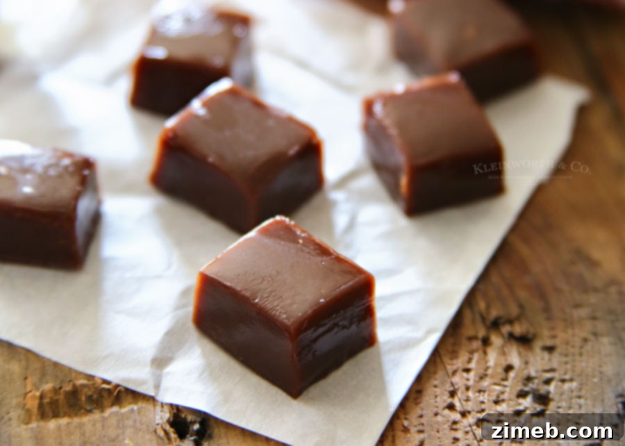Effortless Chocolate Caramel Chews 2 Homemade Easy Chocolate Caramel Candy - rich and creamy