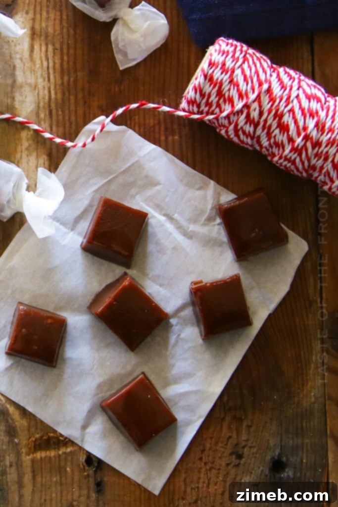 Effortless Chocolate Caramel Chews 6 How to make Easy Chocolate Caramel Candy - step-by-step