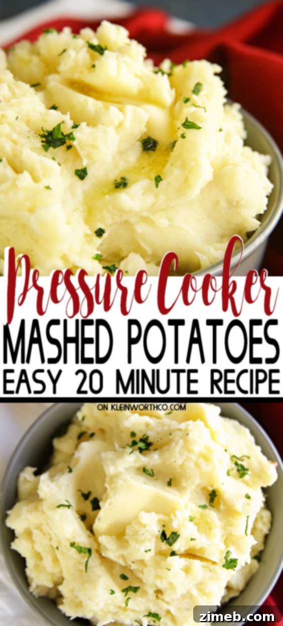 Pressure Cooker Mashed Potatoes - The Easiest Way to Make Mashed Potatoes