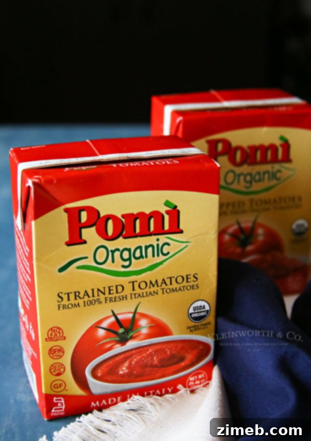Velvety Tomato Parmesan Chicken 3 Ingredients for Creamy Tomato Parmesan Chicken featuring Pomi