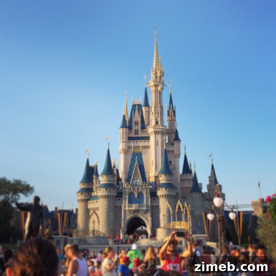 Cinderella Castle at Walt Disney World, Orlando - prime family spot.