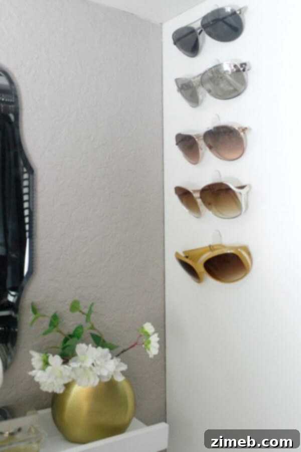 Organized Sunglasses Storage