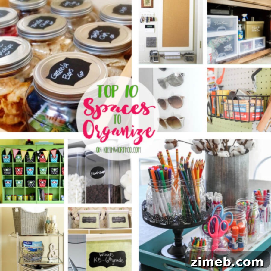 Top 10 Essential Spaces to Organize for a Refreshed Home