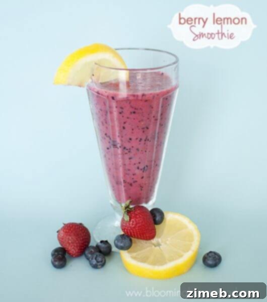 Refreshing Berry Lemon Smoothie
