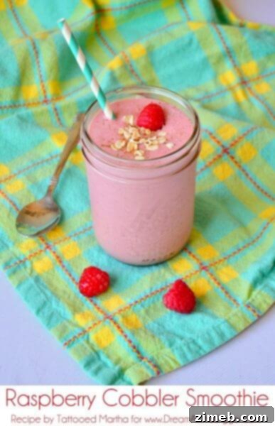 Sweet Raspberry Cobbler Smoothie