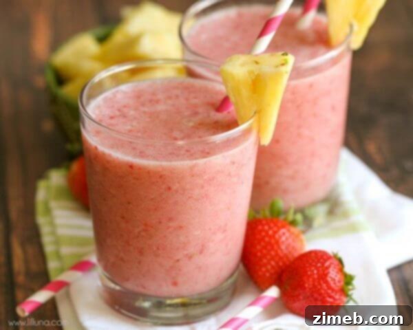 Tropical Strawberry Colada Smoothie