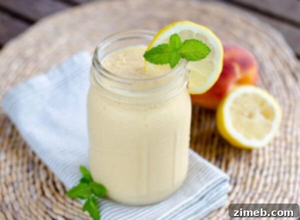 Delicious Paleo Peach Coconut Smoothie