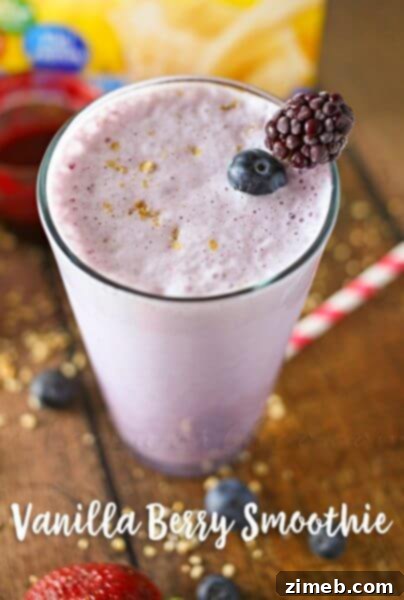 Creamy Vanilla Berry Smoothie