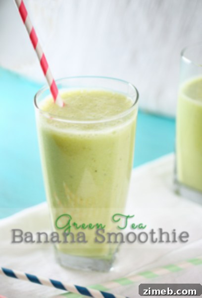 Energizing Green Tea Banana Smoothie