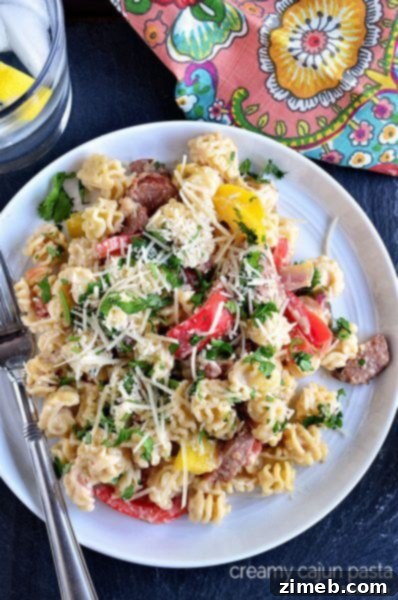 20 Light and Luscious Meals 17 Creamy Cajun Pasta with Smoked Sausage - Lightened Up Pasta Dish