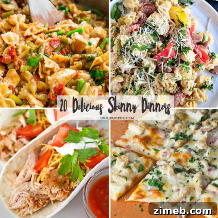 20 Light and Luscious Meals 22 20 Delicious Skinny Dinners - Healthy Meal Ideas for Busy Lives