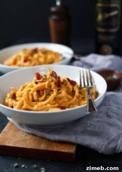 20 Light and Luscious Meals 6 Butternut Squash Alfredo Pasta - Healthy Vegetarian Pasta