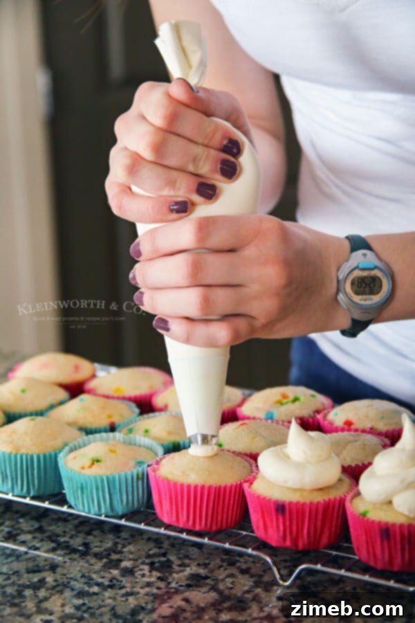 Mixing 2-Ingredient Funfetti Cupcakes batter