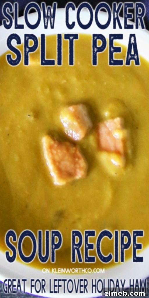 Crock Pot Hearty Split Pea Soup 4 Easy Slow Cooker Split Pea Soup