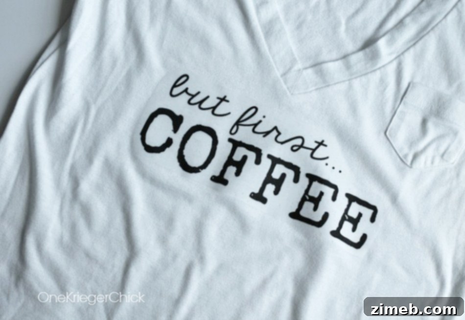 Crafting Vintage Soap Canisters Using Cricut 18 But First..... Coffee - DIY T Shirt & Printable