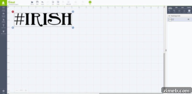 Sizing and Positioning Your Design on Cricut Mat