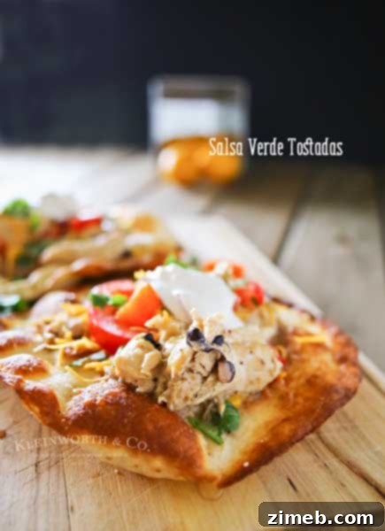Salsa Verde Tostadas as another family-friendly meal.