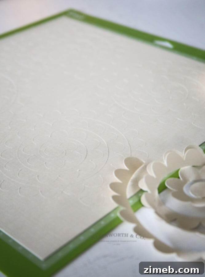 Craft a Beautiful Paper Flower Wreath with Cricut 7 Cricut Explore Air 2 dial set to cardstock