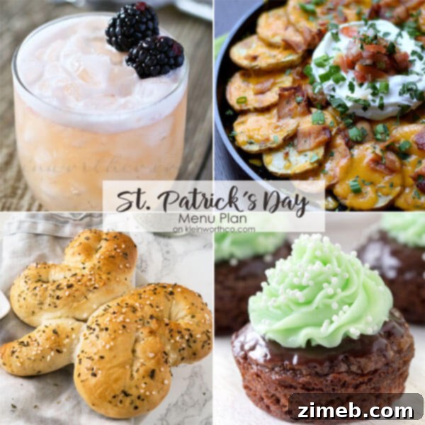 Best St. Patrick's Day Menu Plan featuring various festive Irish dishes.