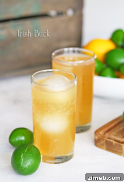 Irish Buck cocktail recipe image.