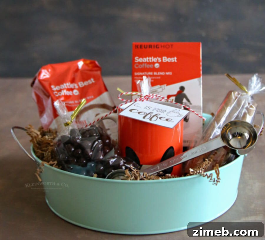Coffee Lover's Dream Basket 4 Variety of Seattle's Best Coffee K-Cups