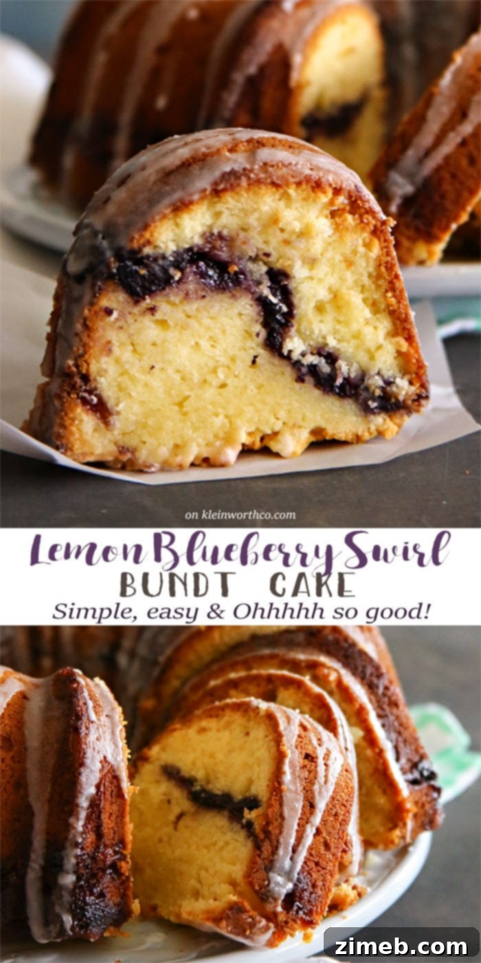 Swirled Lemon Blueberry Bundt Cake 12 Lemon Blueberry Swirl Bundt Cake