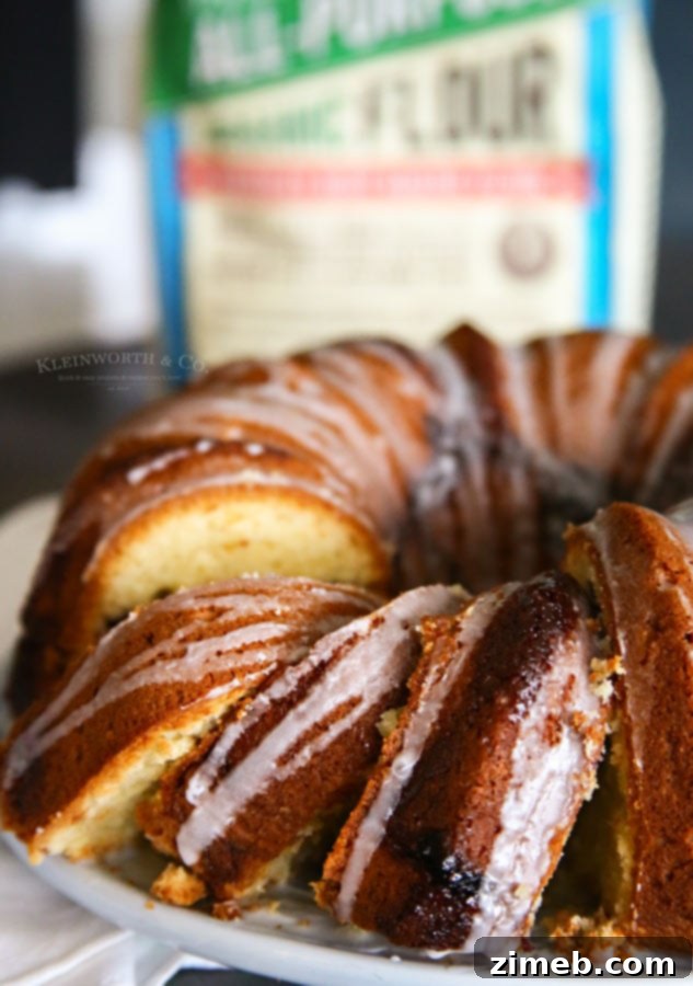 Swirled Lemon Blueberry Bundt Cake 3 Lemon Blueberry Swirl Bundt Cake