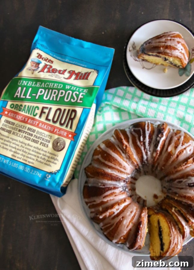 Swirled Lemon Blueberry Bundt Cake 4 Lemon Blueberry Swirl Bundt Cake