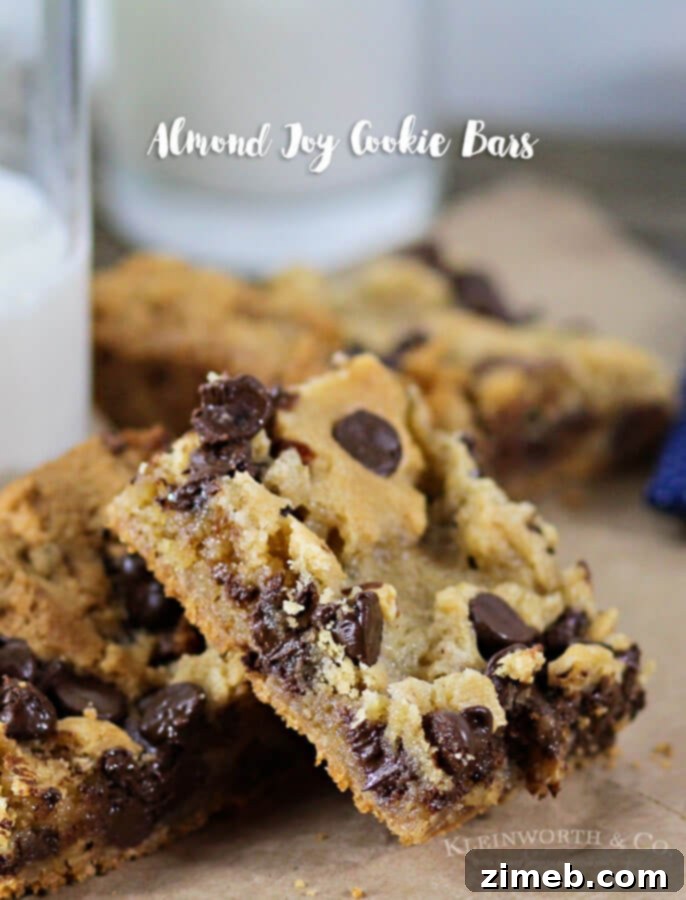 80 Irresistible Chocolate Chip Cookie Creations 2 Almond Joy Cookie Bars