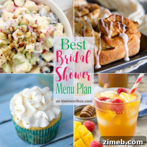 Crafting Your Perfect Bridal Shower Menu 2 Best Bridal Shower Menu Plan: More Delicious Ideas for Parties