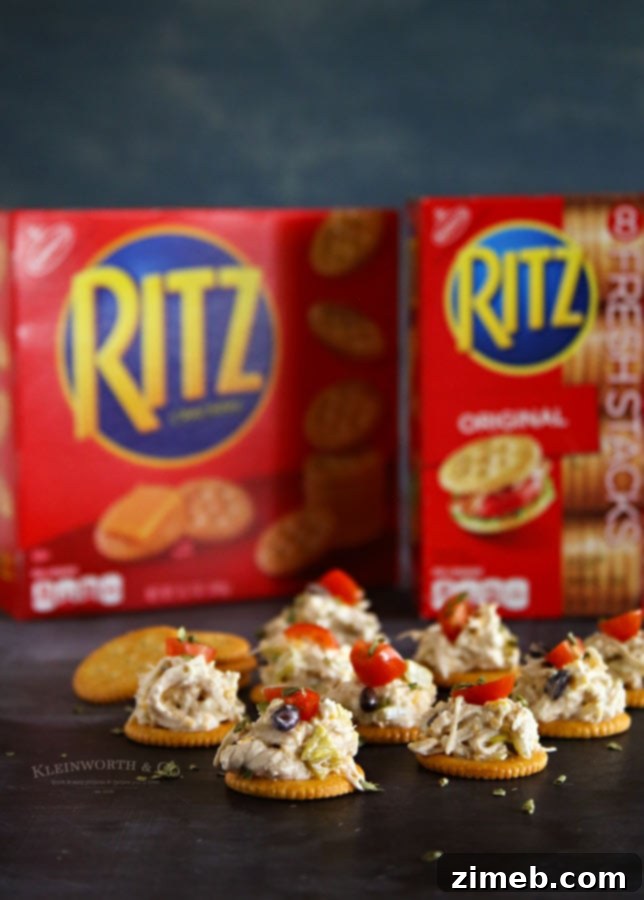 Crispy RITZ Creamy Chicken Nachos 4 Creamy Chicken RITZ Nachos