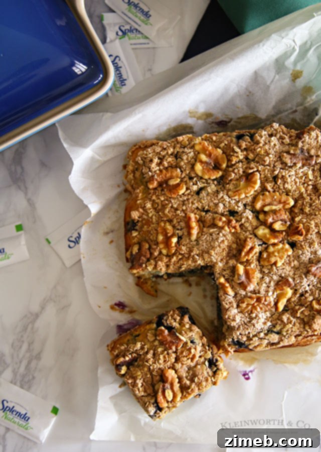 Blueberry Coffee Cake with streusel topping