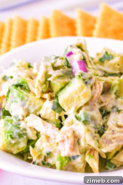 Tangy Buffalo Ranch Tuna Salad 11 Avocado Chicken Salad with creamy dressing and fresh herbs