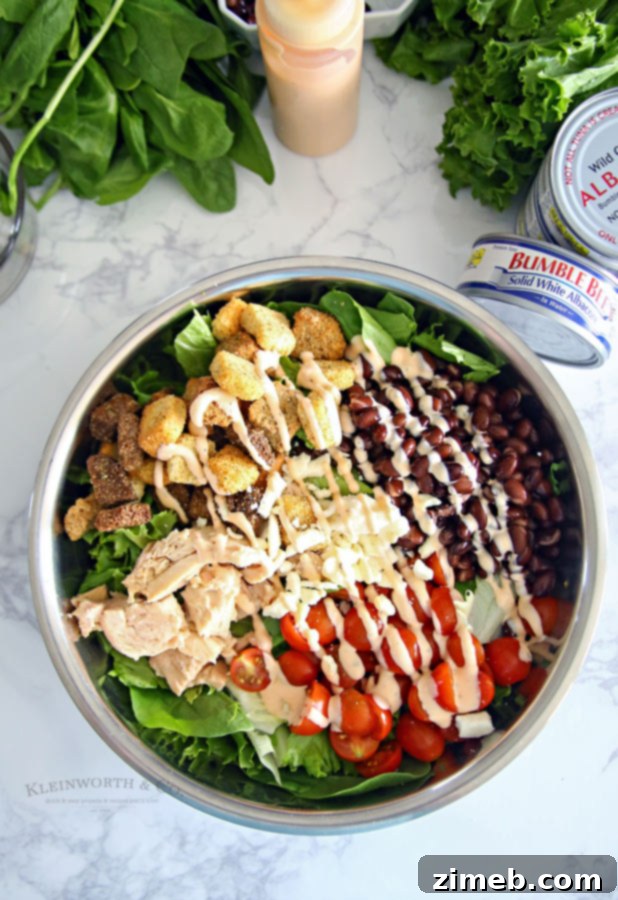 Tangy Buffalo Ranch Tuna Salad 5 Close-up of Buffalo Ranch Tuna Salad ingredients