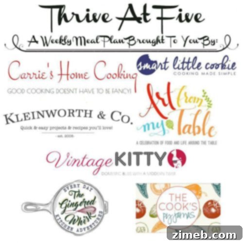 Thrive at Five Week 23 Meals 5 Thrive at Five Meal Plan Contributors