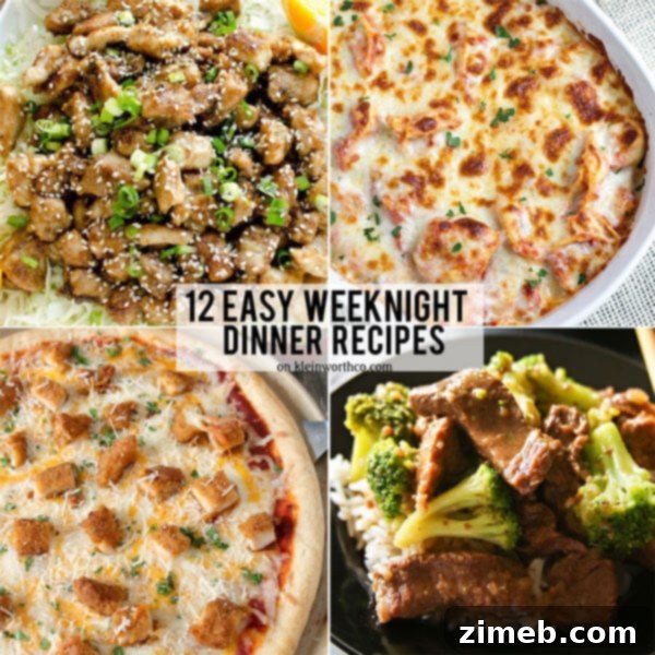 Thrive at Five Week 23 Meals 8 12 Easy Weeknight Dinner Recipes - Quick Family Meals