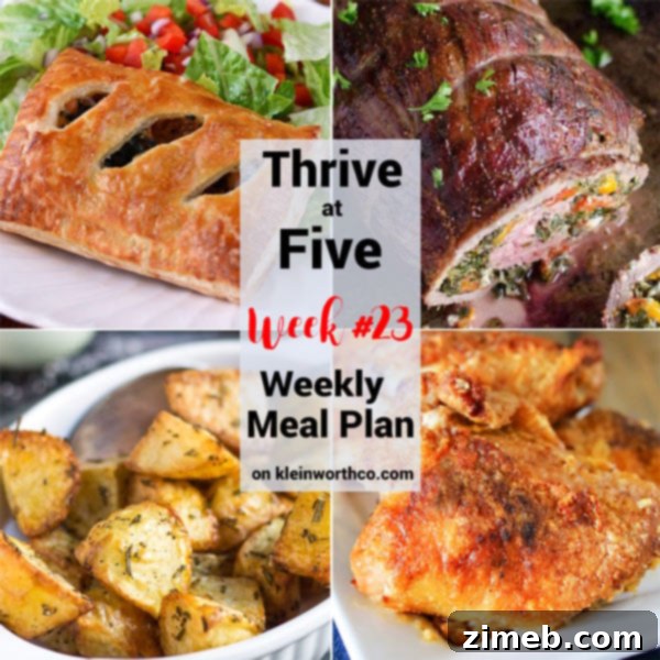 Thrive at Five Week 23 Meals 4 Thrive at Five Meal Plan Week 23 - Curated Weekly Recipes for Easy Dinners