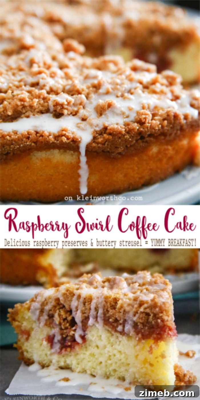 Raspberry Ripple Coffee Cake 2 Raspberry Swirl Coffee Cake with Streusel and Glaze