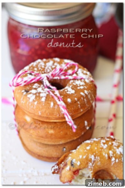 Raspberry Ripple Coffee Cake 9 Raspberry Chocolate Chip Donuts with glaze