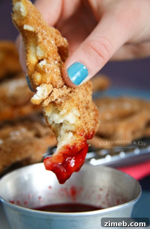 Churro Funnel Cake Made Simple 5 Freshly coated Easy Churro Funnel Cake, ready for a sweet dip