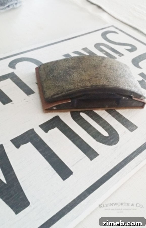 Distressing Your Custom Surfer Sign for a Vintage Look