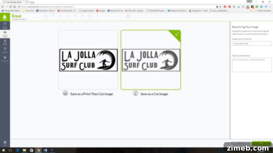 Cricut Design Space: Saving Your Custom Image as a Cut File